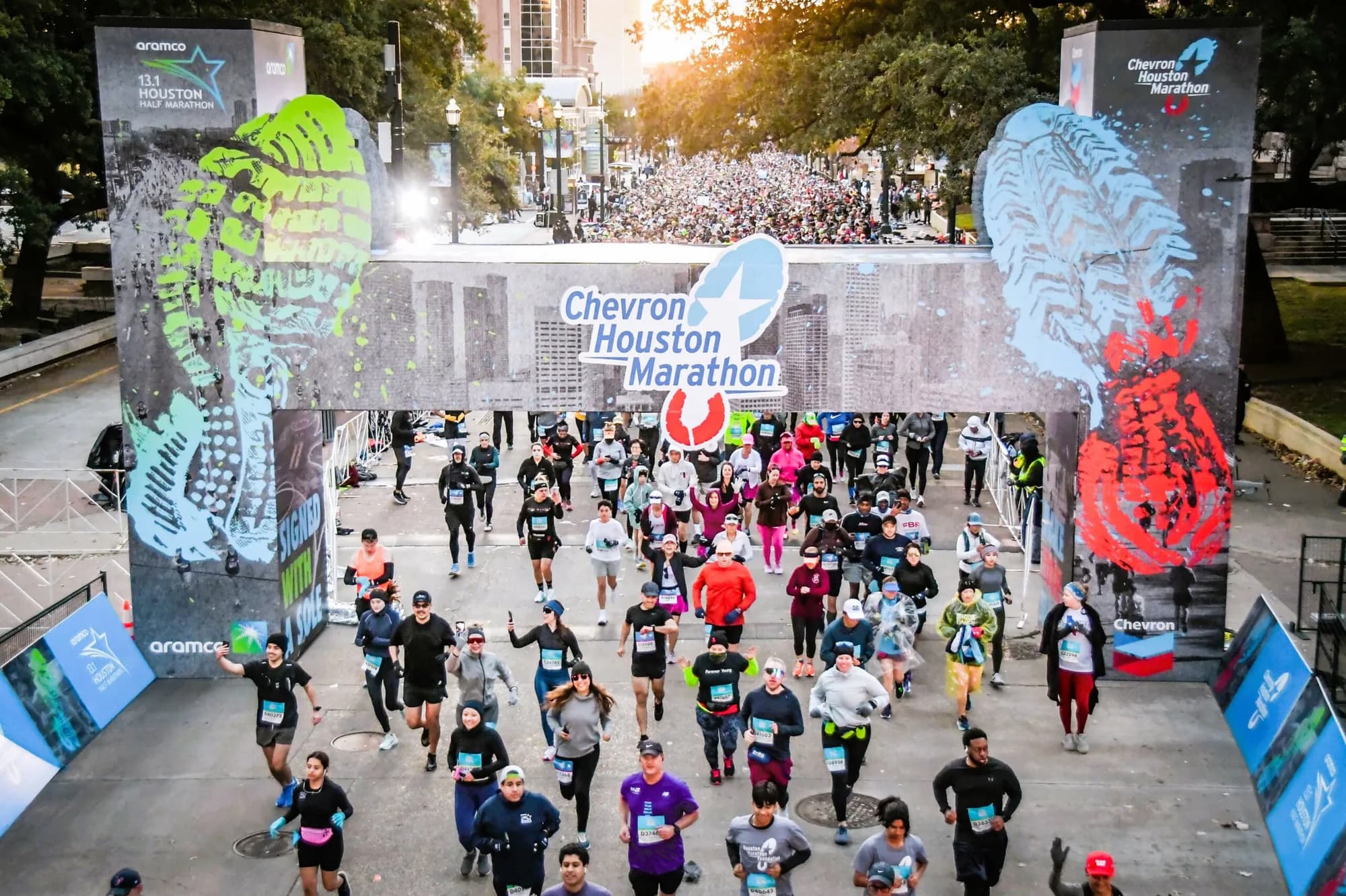 Chevron Houston Marathon — Houston Start Line 2
