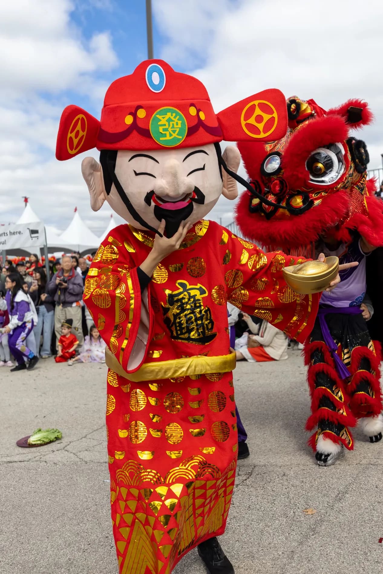 Lunar new year festival performers cultural photography