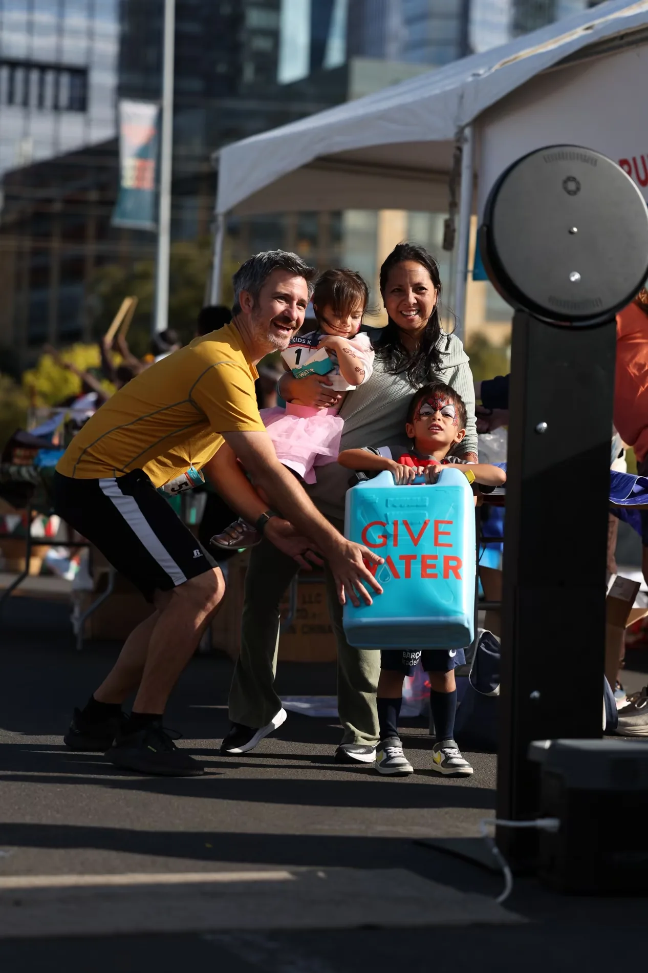 Run for the water race day event action